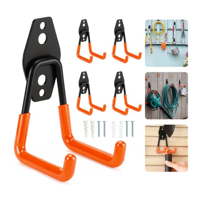 Kit 5 suportes de parede em aço, 35 kg